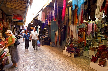 David Street tourist market, Old Walled City, Jerusalem, Israel, Middle East