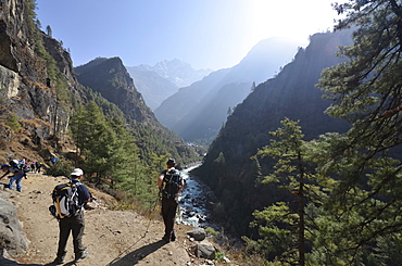 Kathmandu to Base Camp trek, Solu Khumbu Everest Region, Sagarmatha National Park, UNESCO World Heritage Site, Nepal, Himalayas, Asia 