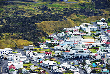 Heimaey Town, Heimaey Island, Vestmannaeyjar, volcanic Westman Islands, Iceland, Polar Regions