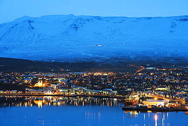 Akureyri waterfront, Iceland, Polar Regions