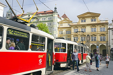 Street tram, Prague, Czech Republic, Europe