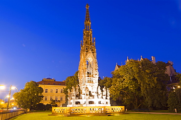 Kranner fountain in Park of National Awakening, by Josef Ondrej Kranner 1844-1846, Prague, Czech Republic, Europe