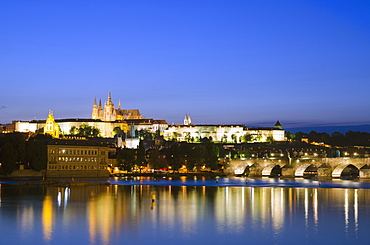 St. Vitus Cathedral and Prague Castle, UNESCO World Heritage Site, Prague, Czech Republic, Europe