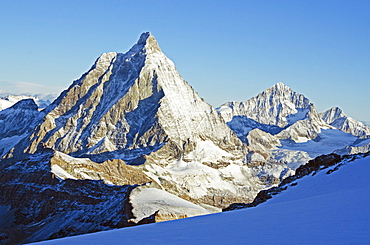 View of the Matterhorn, 4478m, Zermatt, Valais, Swiss Alps, Switzerland, Europe