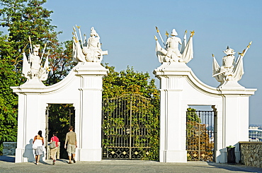 Gate at Bratislava Castle, Bratislava, Slovakia, Europe