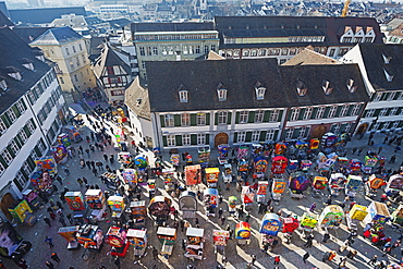 Fasnact spring carnival lantern displays, Basel, Switzerland, Europe