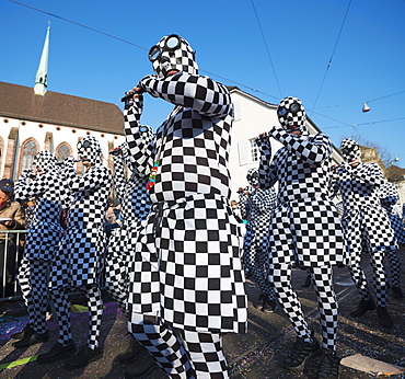 Fasnact spring carnival parade, Basel, Switzerland, Europe