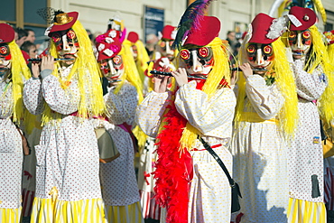 Fasnact spring carnival parade, Basel, Switzerland, Europe