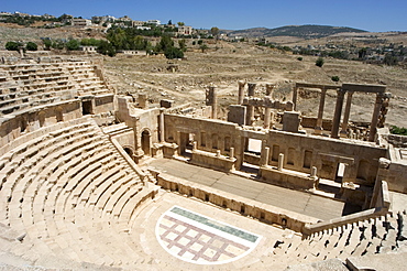 North Theatre, Roman city, Jerash, Jordan, Middle East