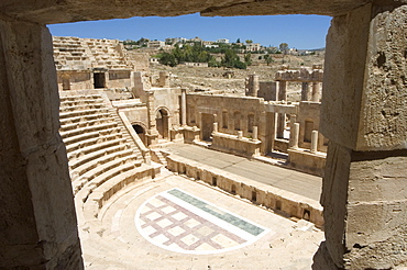 North Theatre, Roman city, Jerash, Jordan, Middle East