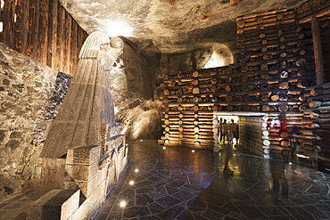 Tourist route, Wieliczka Salt Mine, UNESCO World Heritage Site, Krakow, Malopolska, Poland, Europe