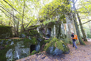 The Wolfs Lair, Hitler's World War II secret bunker, Bunker 13 (Hitler's bunker), Masuria, Poland, Europe 