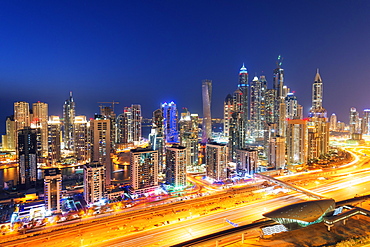 Dubai Marina buildings, Dubai, United Arab Emirates, Middle East