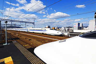 Shinkansen bullet train, Honshu, Japan, Asia