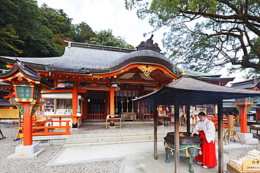 Shinto shrine, Nachi, UNESCO World Heritage Site, Wakayama Prefecture, Honshu, Japan, Asia