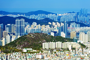 City skyline, Busan, South Korea, Asia