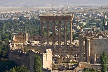 Roman archaeological site, Baalbek, UNESCO World Heritage Site, The Bekaa Valley, Lebanon, Middle East