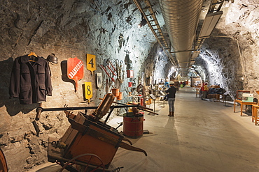 LKAB mining tour, largest underground iron ore mine in the world, Kiruna, Lapland, Arctic Circle, Sweden, Scandinavia, Europe