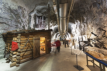 LKAB mining tour, largest underground iron ore mine in the world, Kiruna, Lapland, Arctic Circle, Sweden, Scandinavia, Europe