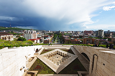 Art exhibitions at the Cascade, Yerevan, Armenia, Caucasus region, Central Asia, Asia