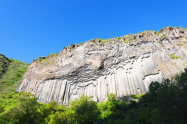 Symphony of Stones basalt columns, UNESCO World Heritage Site, Garni, Kotayk Province, Armenia, Caucasus, Central Asia, Asia