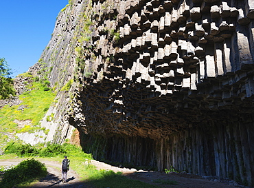 Symphony of Stones basalt columns, UNESCO World Heritage Site, Garni, Kotayk Province, Armenia, Caucasus, Central Asia, Asia