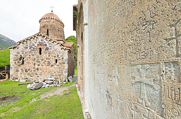 Dadivank Monastery, independent Armenian enclave officially within Azerbaijan, Nagorno-Karabakh, Armenia, Caucasus, Central Asia, Asia