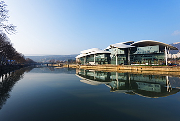 Public Service Hall, House of Justice on Mtkvari River, Tbilisi, Georgia, Caucasus, Central Asia, Asia