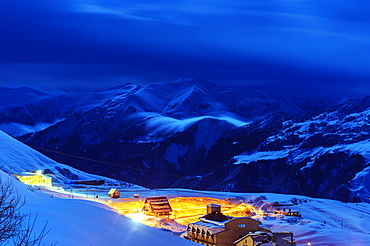 Gudauri ski resort, Georgia, Caucasus region, Central Asia, Asia