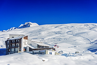 Gudauri ski resort, Georgia, Caucasus region, Central Asia, Asia