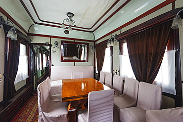 Stalin's bullet proof train carriage, Museum of Joseph Stalin, Gori, Georgia, Caucasus, Central Asia, Asia