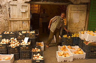 Fruit seller, Tripoli, Lebanon, Middle East