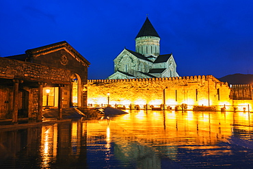 Svetitskhoveli Cathedral, 11th century, by Patriach Melkisedek, Mtskheta, historical capital, UNESCO World Heritage Site, Georgia, Caucasus, Central Asia, Asia