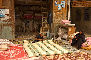 Carpet makers, Tripoli, Lebanon, Middle East