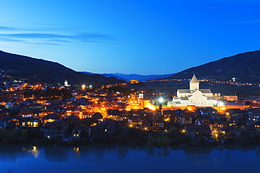 Svetitskhoveli Cathedral, 11th century, by Patriach Melkisedek, Mtskheta, historical capital, Georgia, Caucasus, Central Asia, Asia