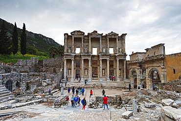 Ancient Roman ruins, The Library of Celcus, Ephesus, Anatolia, Turkey, Asia Minor, Eurasia