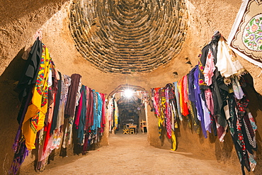 Inside a bee-hive mud brick house, village of Harran, Anatolia, Turkey, Asia Minor, Eurasia