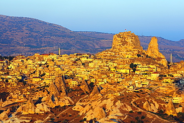 Balloon flight over Goreme, UNESCO World Heritage Site, Goreme, Cappadocia, Anatolia, Turkey, Asia Minor, Eurasia