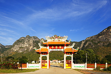 Chinese temple, Khao San Roi Yot National Park, Prachuap Kiri Khan, Thailand, Southeast Asia, Asia