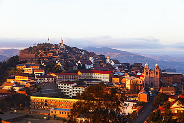 Ambozontany Cathedral, Fianarantsoa Haute Ville in the afternoon, central area, Madagascar, Africa