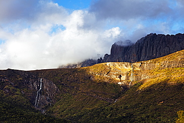 Waterfall, Andringitra National Park, Ambalavao, central area, Madagascar, Africa