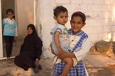 Local family, Bosra, Syria, Middle East