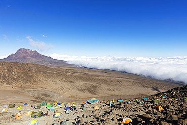 Barafu high camp, Kilimanjaro National Park, UNESCO World Heritage Site, Tanzania, East Africa, Africa