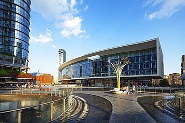 Gae Aulenti square in Puorta Nuova business and commercial district, Milan, Lombardy, Italy, Europe