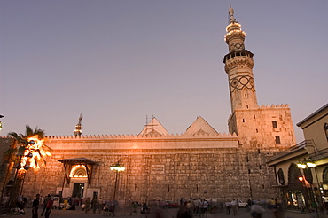 Umayyad Mosque in the evening, UNESCO World Heritage Site, Damascus, Syria, Middle East