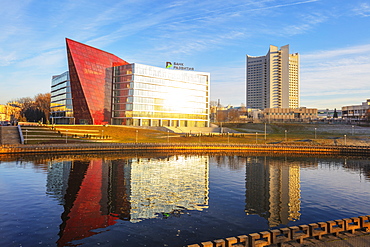 Development Bank of the Republic of Belarus, River Svislach, Minsk, Belarus, Eastern Europe