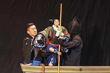 Nihon Bunraku puppet theatre performance, Tokyo, Japan, Asia