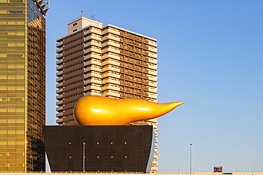 Asahi beer Golden Flame (Golden Turd), Asakusa, Tokyo, Japan, Asia