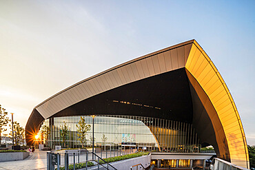 Musashino Forest Sport Plaza, designed by architectural firm Nihon Sekkei, Chofu, Tokyo, Japan, Asia