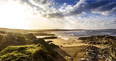 Sunrise at Gwithian Beach, Cornwall, England, United Kingdom, Europe